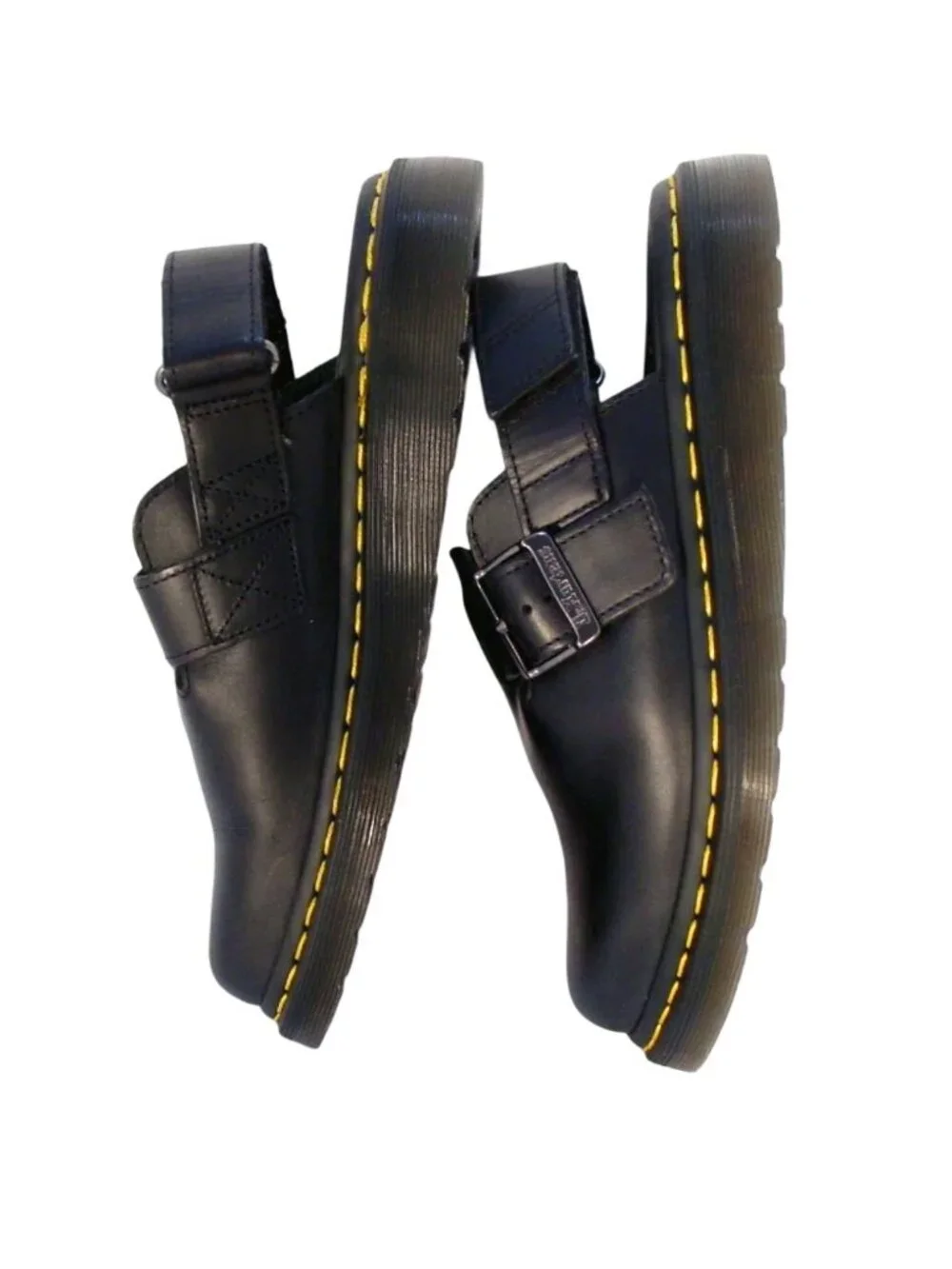 DR. MARTEN'S Jorge II $180 Leather Heel Strap Clogs Mules Unisex - 39 M7 L8 - Picture 3 of 9